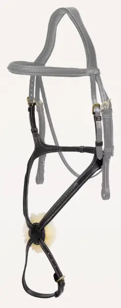 Muserolle Croisée Tressée - D Collection - Dy'on (Noir, P/S)