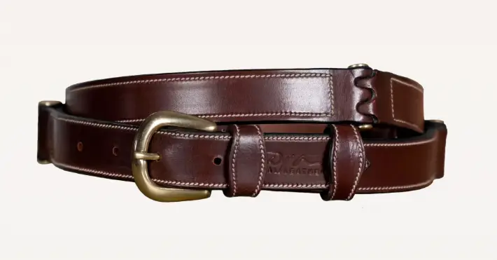 Ceinture Cuir Plat Brun - Dy'on
