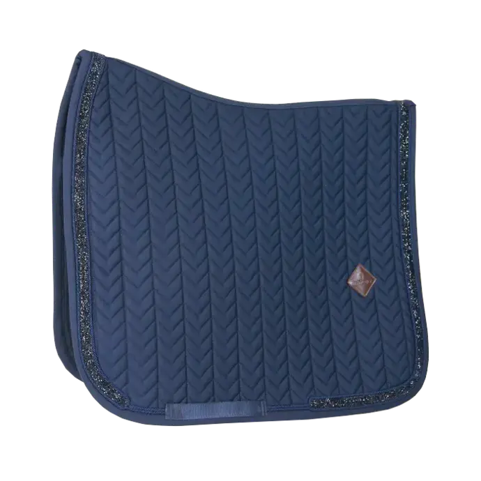 Tapis de selle Glitter Stone dressage Kentucky  (Navy)
