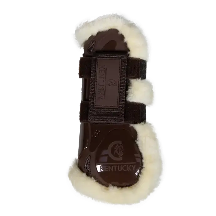 Guêtre Velcro mouton vegan Kentucky (Brun)