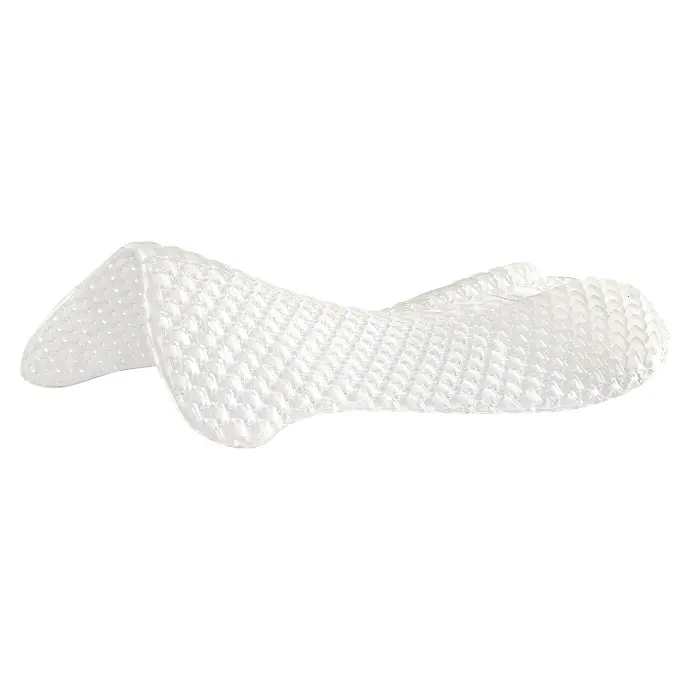 AMORTISSEUR REHAUSSEUR ACAVALLO RESPIRA AIR-RELEASE GEL PAD WITH BACK RISER  (Transparent)
