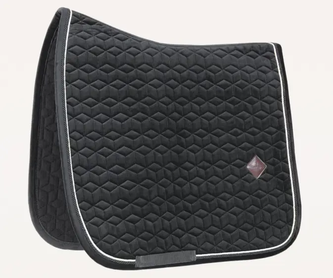 Tapis de selle Basic Velvet dressage Kentucky (Noir)