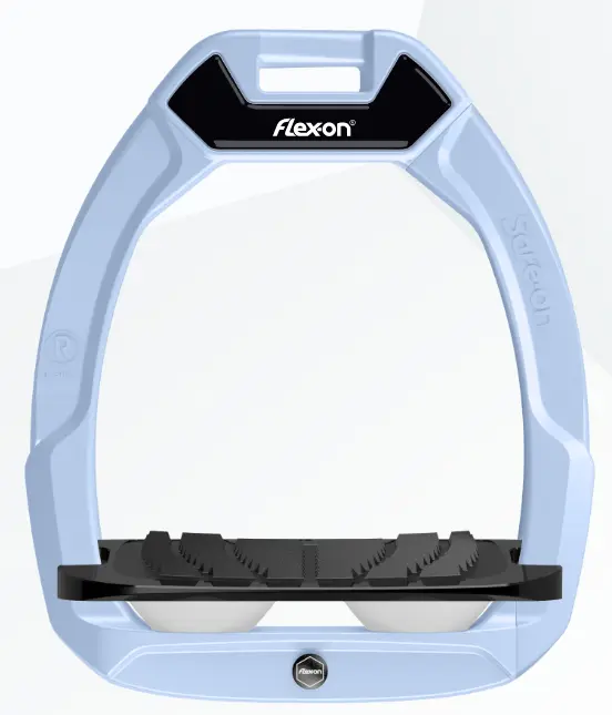 Etrier Flex-on Safe-on cadran bleu glacier plancher noir Incliné Grip (Blanc)