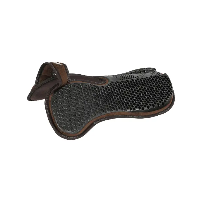AMORTISSEUR ACAVALLO WITHERS FREE HEXAGONAL GEL PAD IN MEMORY FOAM WITH BACK RISER  (Brun)