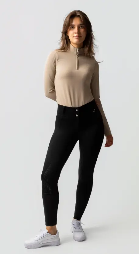 Pantalon équitation Thermique Fond intégral Mira femme Noir - Horze