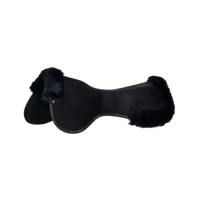 AMORTISSEUR ACAVALLO CLOSE CONTACT MEMORY FOAM PAD WITH SHEEPSKIN  (Noir)