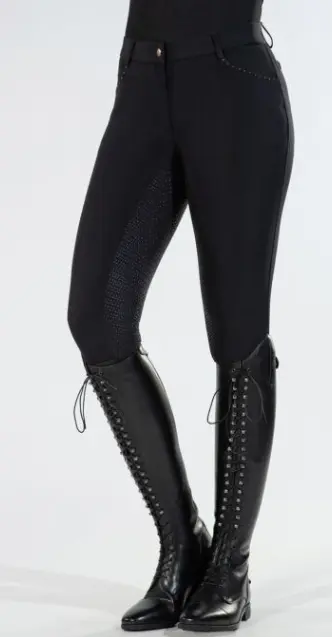 Pantalon Rosegold Glamour Style fond 1/1 en sil. - HKM (Noir/Rosegold, D34)