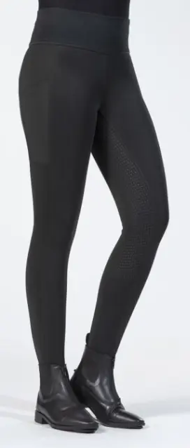 Leggings Cosy Style fond 1/1 en silicone Enfant - HKM (Noir, 122/128)