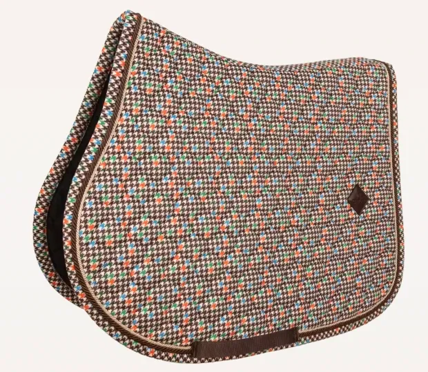 Tapis de Selle Velvet Pied-de-Poule Jumping - Kentucky