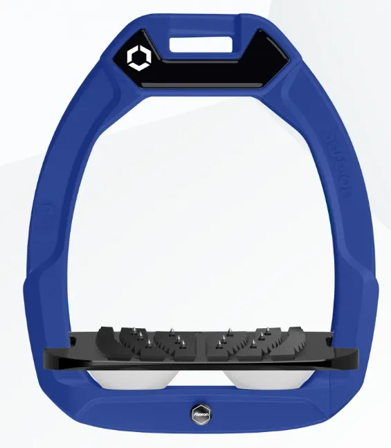 Etrier Flex-on Safe-on cadran bleu plancher noir incliné ultra grip (Blanc)