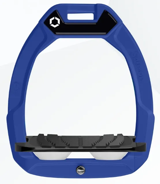 Etrier Flex-on Safe-on cadran bleu plancher noir Incliné Grip (Blanc)