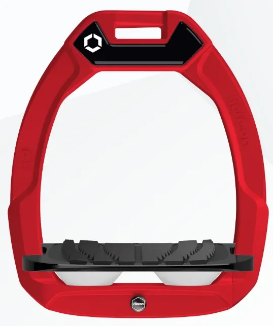 Etrier Flex-on Safe-on cadran rouge plancher noir Incliné Grip (Blanc)