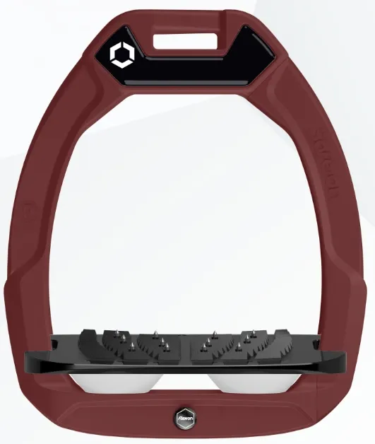 Etrier Flex-on Safe-on cadran bordeaux plancher noir incliné ultra grip