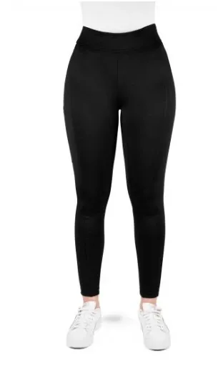 Legging Birdy fond en silicone Femme - Equithème (Noir, D34)