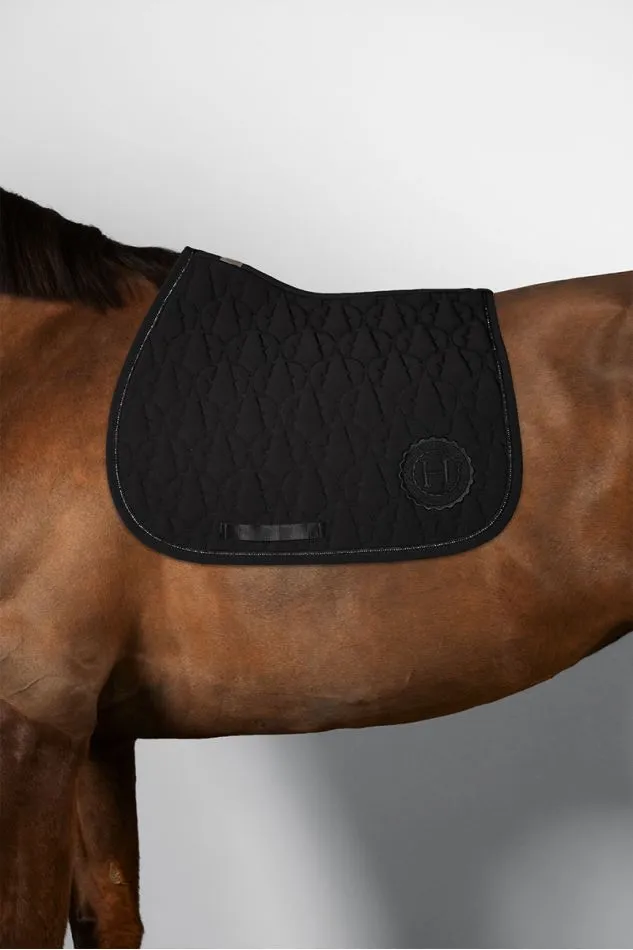 Tapis de selle vaillant Noir Harcour CSO