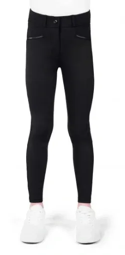 Pantalon Carly fond silicone Enfant - Equithème (Noir, 12 ANS)