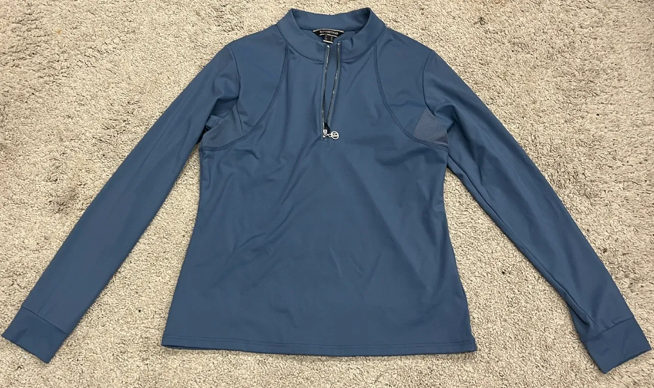 Top fonctionnel pour femme B Vertigo Inez Reflecting Pond bleu Taille 44