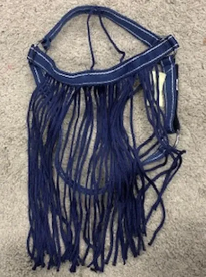 LICOL FRANGES ANTI-MOUCHE MARINE/ARGENT PONEY