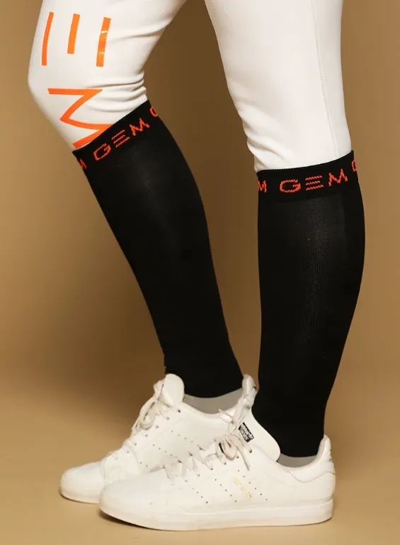 Chaussettes Love Noir/Corail - GEM