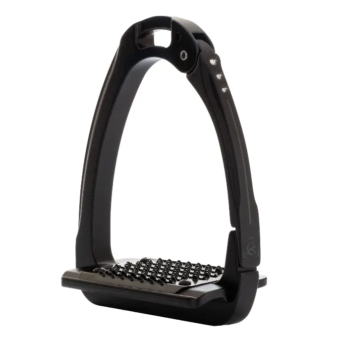 ETRIERS ACAVALLO ARENA ALUPLUS 2.0 STIRRUP SPECIAL EDITION W/SWAROVSKI (Total Black)