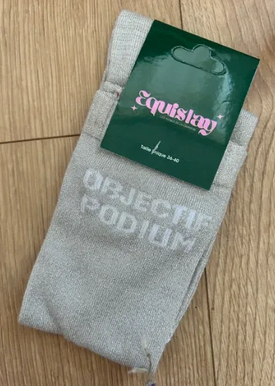 Chaussettes Objectif podium BEIGE - Equislay