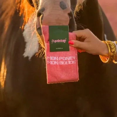 Chaussettes Mon Poney Mon Bolide Corail - Equislay