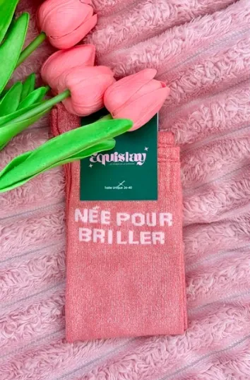 CHAUSSETTES NÉE POUR BRILLER CORAIL - Equislay