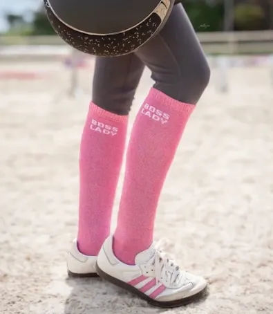 Chaussettes Boss Lady Rose Fuchsia - Equislay