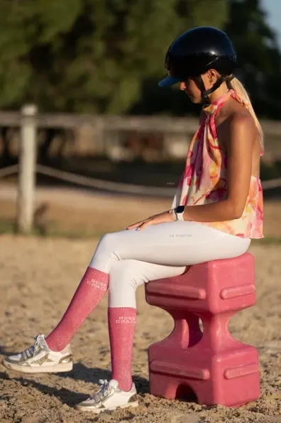 Chaussettes Boss Coach Rose fuchsia - Equislay