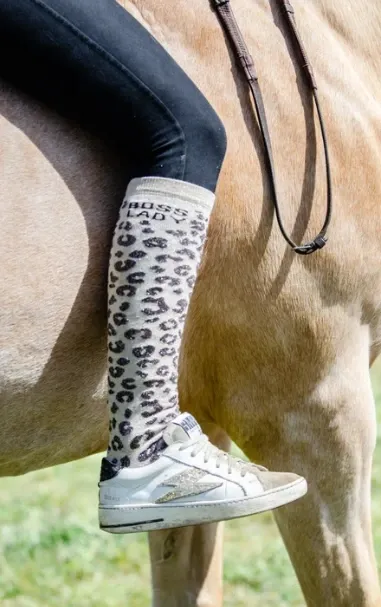 CHAUSSETTES BOSS LADY LÉOPARD - Equislay