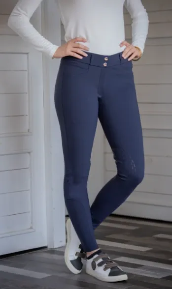 Pantalon d'Équitation Majestic Marine - Pénélope