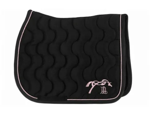 Tapis de selle Diamant Noir & Rose Pâle - Pénélope