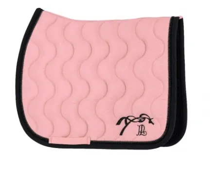 Tapis de selle Diamant Rose Pâle & Noir - Pénélope