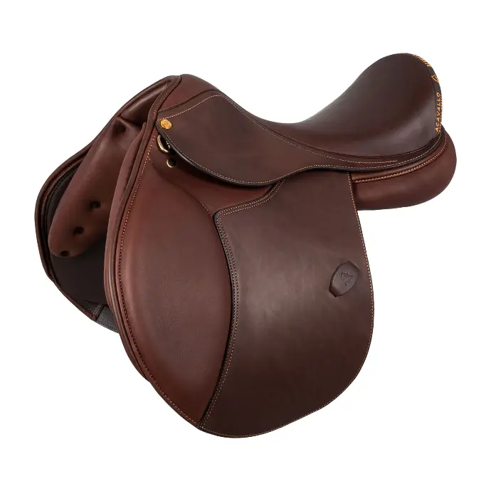 SELLE ACAVALLO BERNINI ALL PORPOSE SADDLE WITH LATEX PANELS (Brun, 15.5)