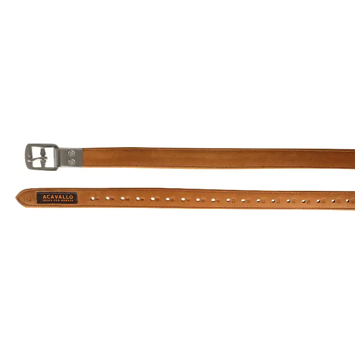 ETRIVIERES ACAVALLO CALFSKIN STIRRUP LEATHERS WITH INCAPSULATED SHAPED BUCKLE 