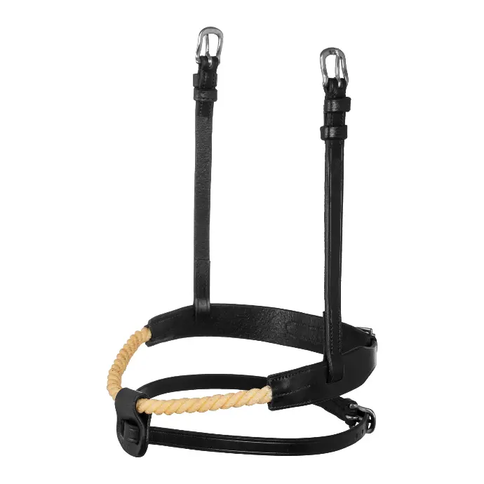 MUSEROLLE ACAVALLO ROPE FLASH NOSEBAND  (Noir, Cob)
