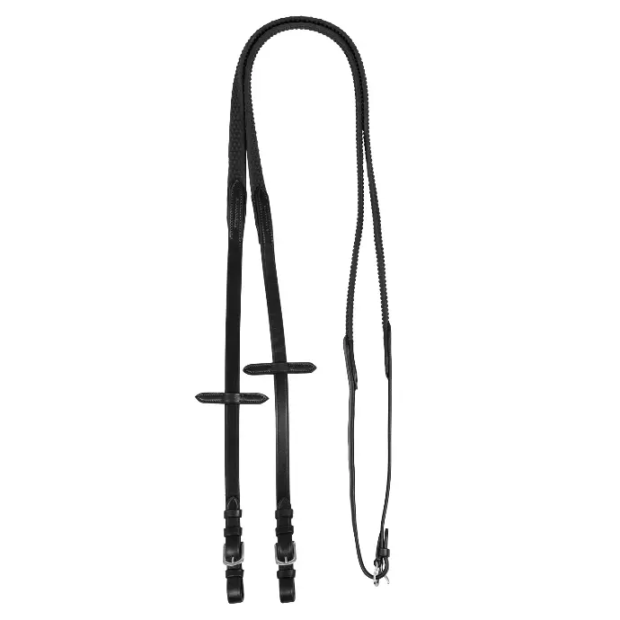 RENES ACAVALLO RUBBER REINS 5/8" (Noir)