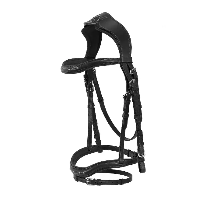 BRIDON ACAVALLO AMAZZONE LEATHER BRIDLE  (Noir, Cob)