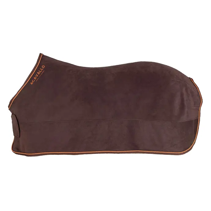 COUVERTURE ACAVALLO FLEECE STABLE RUG (800 GR) (Brun, 155cm)
