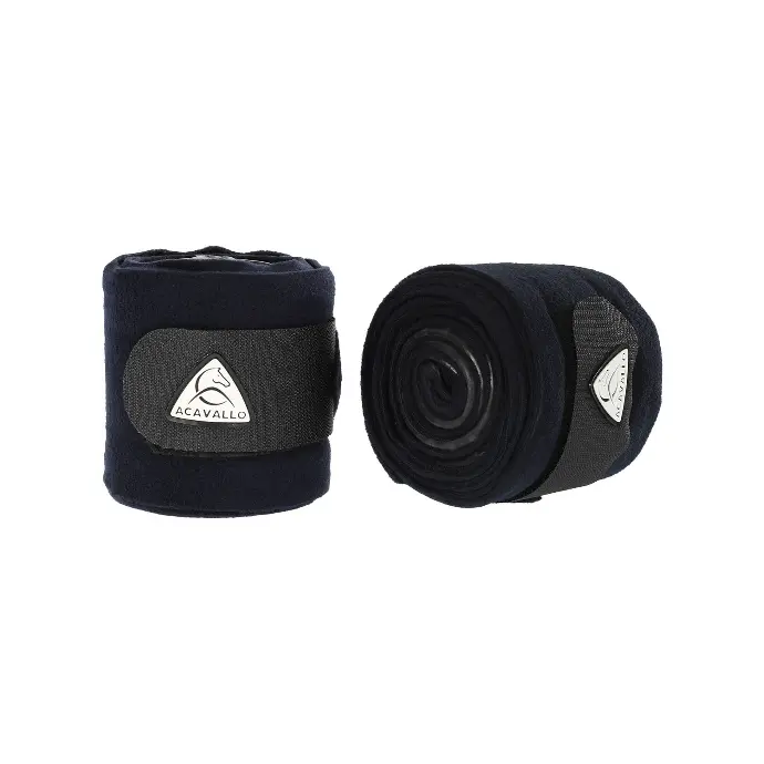 BANDAGES ACAVALLO FLEECE GEL FLEECE  (PAIR)  (Noir)