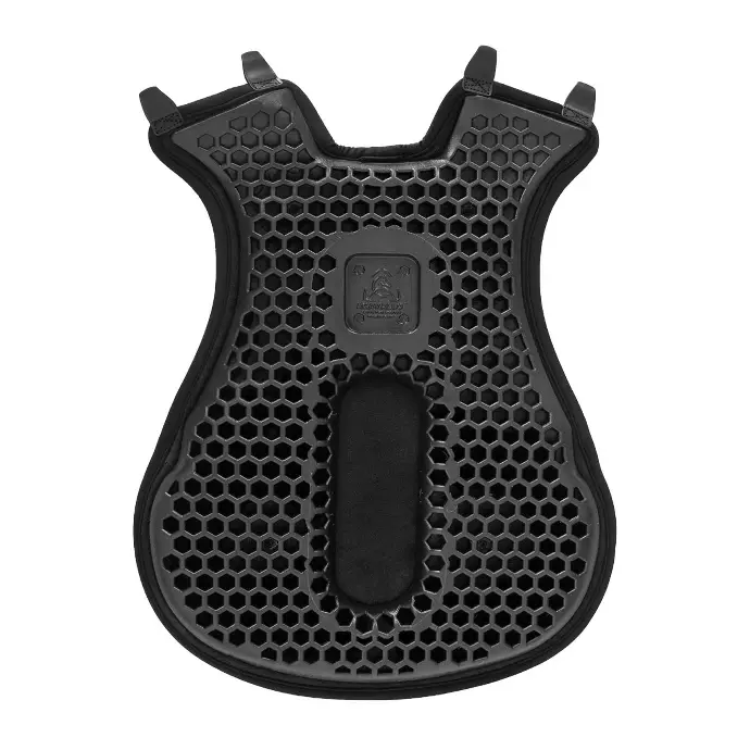 AMORTISSEUR SIEGE ACAVALLO ORTHO-COCCYX WESTERN HEXAGONAL GEL 20MM THICKNESS SEAT SAVER WITH DRY-LEX  (Noir)