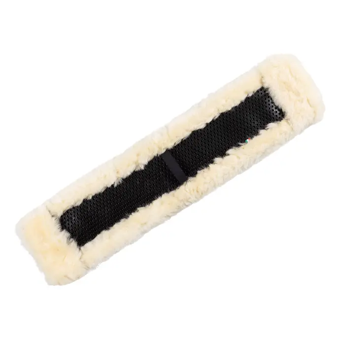 ACAVALLO WESTERN WIDE CLASSIC GEL GIRTH SAVER WITH SHEEPSKIN (S (28-30 in))