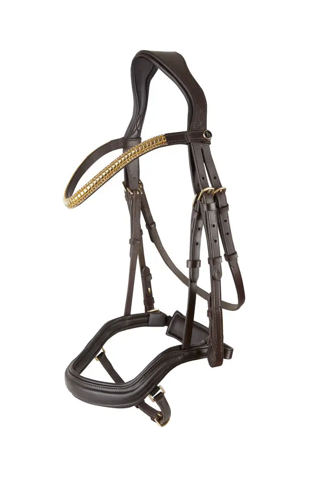 Filet anatomique Horze Highbury avec frontal cristal    (Cob)