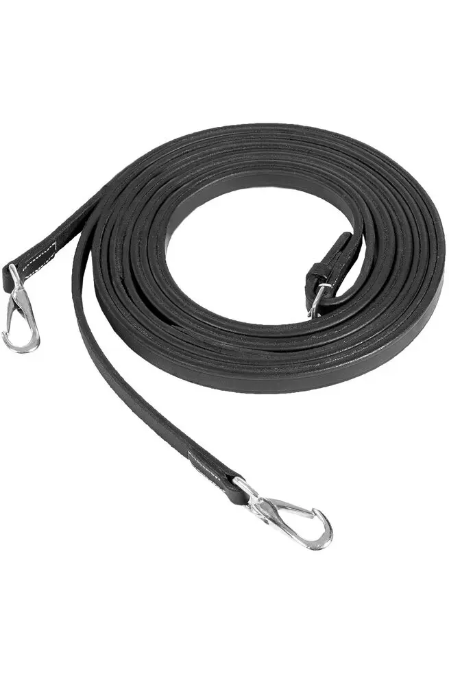 Rênes cuir type allemandes Horze Sparta    (Noir, P/S)