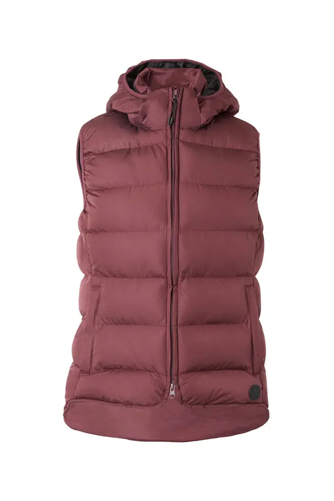 Gilet d'équitation doudoune sans manches avec capuche Horze Callie, femme   