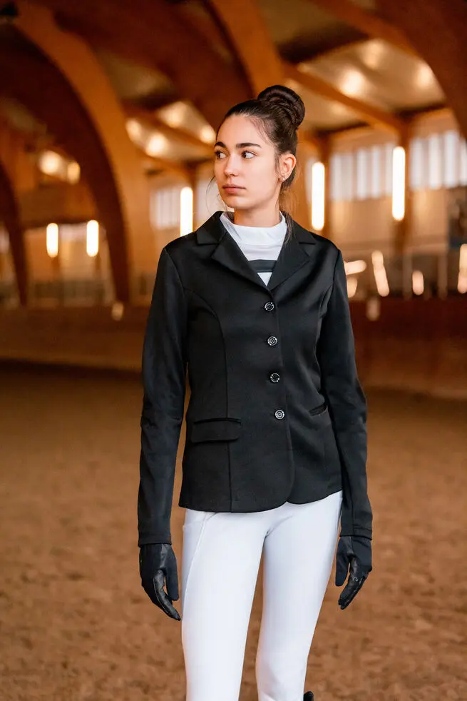 Veste de concours Horze Ada, femme   (Noir, D34)