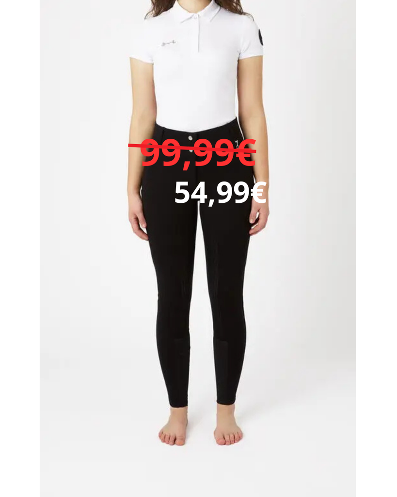 Pantalon d'équitation taille haute Horze Mira, silicone, fond intégral, femme   