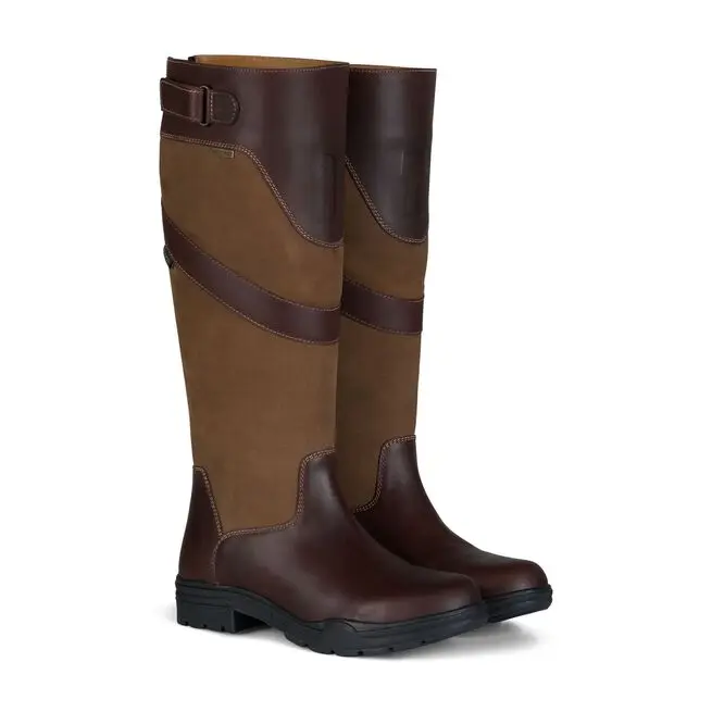 Bottes imperméable campagne pour femme Horze Waterford     (Brun, 36)