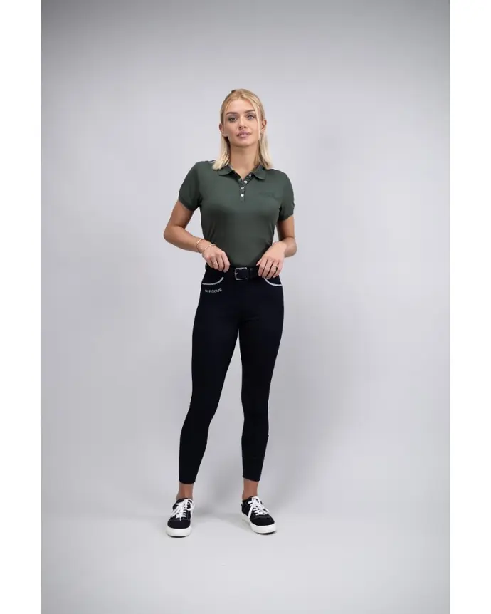 Pantalon Jaltika Équitation Fix System Grip Harcour (D32, Noir)