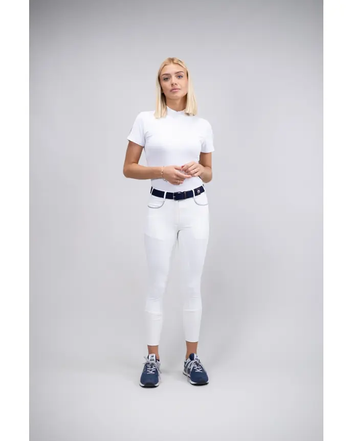 Pantalon Equitation Full Seat Vogue Harcour (D32, Blanc)